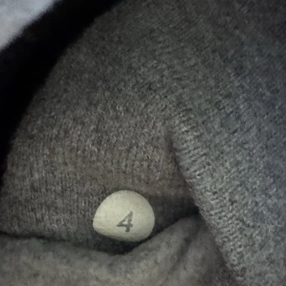 Lululemon Jacket Cardigan Fleece Sz 4 Womens Heather Grey Yin To My Yang Travel - Picture 6 of 8